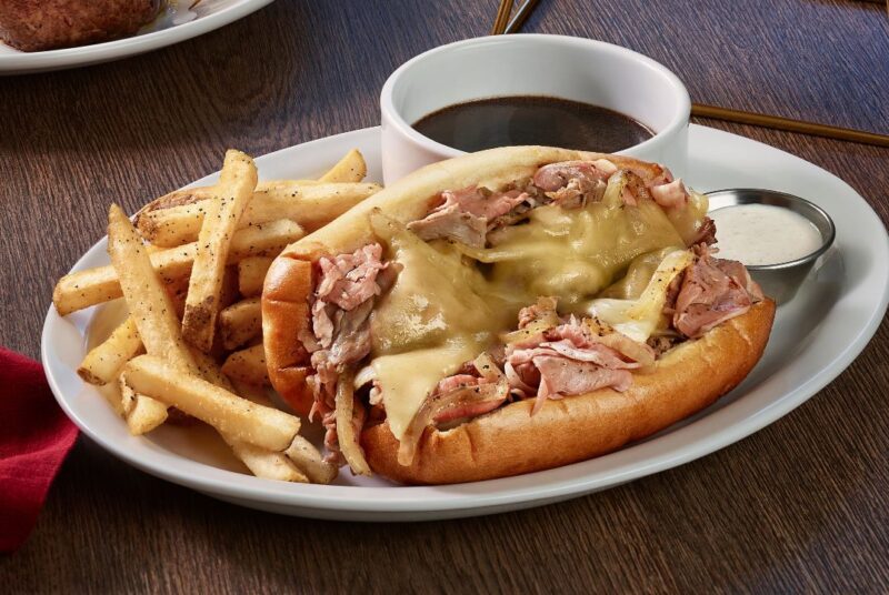 prime rib french dip at miller's ale house